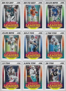 Juego completo de insertos 2024 Score Football League Leaders ~ 15 tarjetas - Imagen 1 de 2