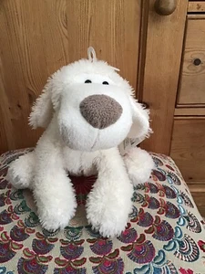 New Ganz Healy White Cream Puppy Dog Soft Plush Toy 10" - Picture 1 of 7