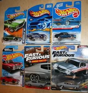 Hot Wheels 70 CHEVY CHEVELLE SS Lot Of 6 99-2024 FAST & FURIOUS Superstars - Picture 1 of 1