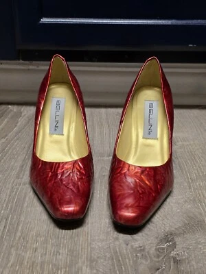 Zapatos de salón BELLINI "Chantily" de cuero rojo talla 7M Foto 1 de 4