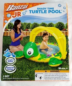 Banzai Jr. Shady Time Turtle POOL + sun canopy, 18 months+ - New/Sealed - Picture 1 of 2