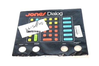 NEW JONES DIALOG KEYBOARD MEMBRANE ASSEMBLY - Image 1 of 3