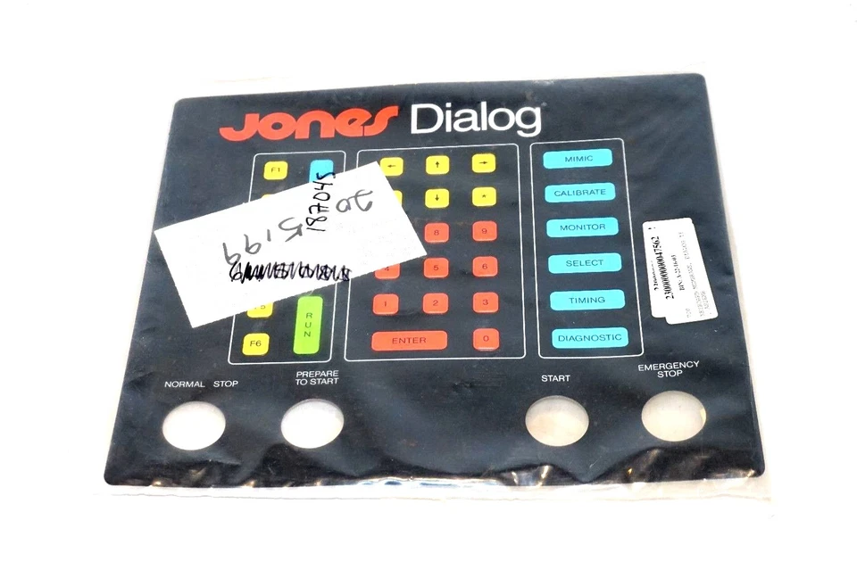 NEW JONES DIALOG KEYBOARD MEMBRANE ASSEMBLY - Image 1 of 3
