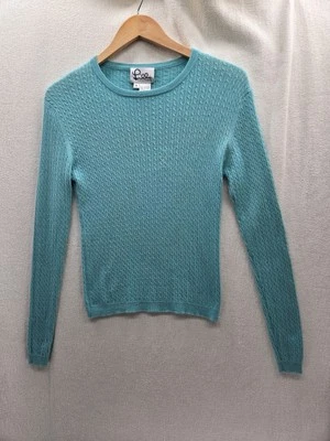 Suéter Lilly Pulitzer 100% Azul Cachemira Manga Larga Talla-S Foto 1 de 4