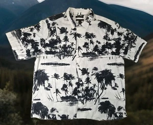 Banana Republic Hawaiihemd Herren Große L Bio Baumwolle Palmen - Bild 1 von 16