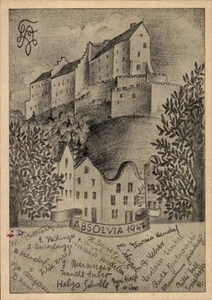 Studentika Ak Absolvia 1947, Autogramme - 4951911 - Picture 1 of 2