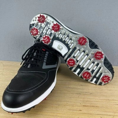 Кроссовки для гольфа мужские Foot Joy Fury бутсы 15 M черные серые на шнуровке 51103 - Изображение 1 из 4