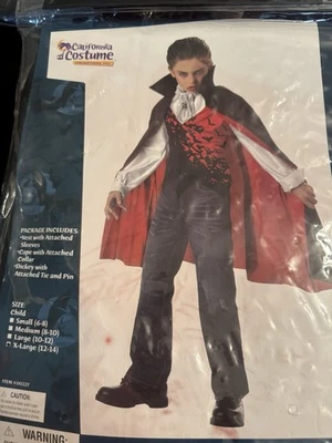 Disfraz Vampiro Príncipe de las Tinieblas Drácula Niño Talla M (8-10) Foto 1 de 3