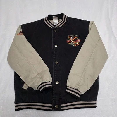 Chaqueta Universitaria Tigger Vintage Años 90 Niños Disney Store Bordada Denim Oscuro  Foto 1 de 4