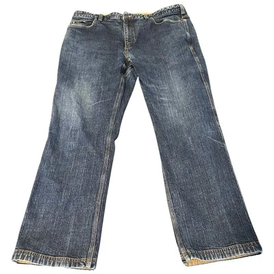 Pantalones de mezclilla para hombre Duluth Trading Co. DuluthFlex Ballroom calce relajado 40x32 azul Foto 1 de 4