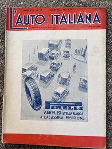 L’Auto Italiana magazine 30 April 1935 – Mille Miglia, Targa Florio, Nizza 68pg - Picture 1 of 22