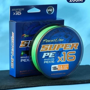 Braided Fishing Line 16 Strands PE Multifilament Multicolor Super Strong Line - Picture 1 of 9