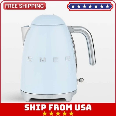 Hervidor eléctrico retro Smeg años 50 azul pastel, 7 tazas Foto 1 de 4