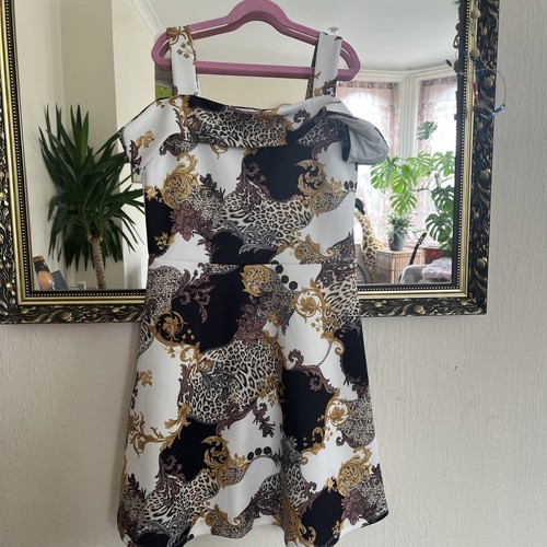 Splendido Abito Bambina Lipsy Festa Occasione Età 13 Stile Versace