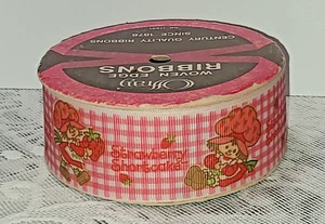 VTG Offray Roll of Strawberry Shortcake Ribbon 10 FT crafting supplies Scrapbook - Picture 1 of 6