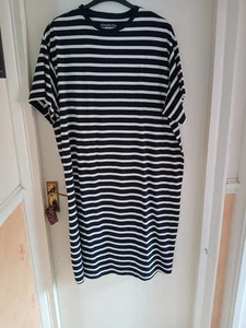 Simply Be Striped Maxi T Shirt Dress Size 20uk. New Without Tags - Picture 1 of 3