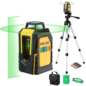 Nivel láser PREXISO 100 pies 360° con trípode autonivelante línea cruzada láser con bolsa - Imagen 1 de 7
