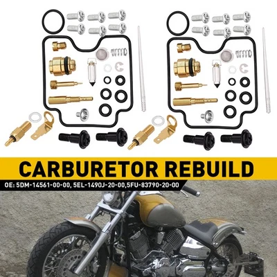 For Yamaha V-STAR 1100 XVS1100 MIDNIGHT 05-09 Carburetor Carb Rebuild Kit Repair - Image 1 of 4