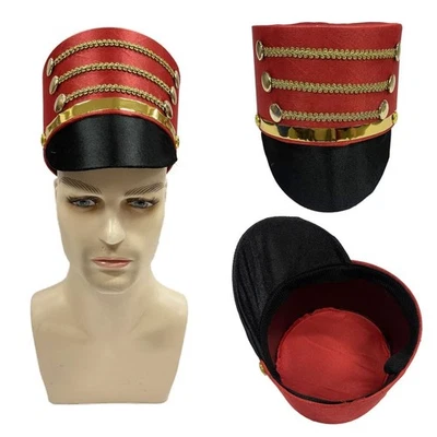 Soldier Drum Major Nutcracker Drummer Boy Costume Hat Nutcracker Hat Performance - Image 1 of 4