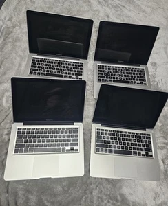 Lot Of 4 Apple MacBook Pro 13-inch Silver Mid 2012 With Chargers - Afbeelding 1 van 2