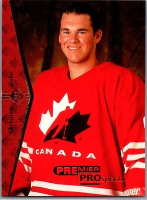 1994-95 SP Hockey - #179 Christian Dube Premier Prospects  - Image 1 of 2