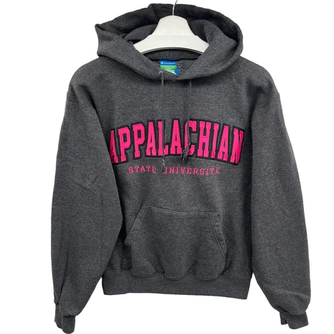 Vintage Champion Appalachian State Mountaineers Pullover Hoodie Adult Small Gray Cover
