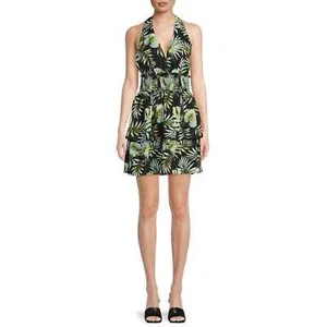 Madden NYC Junior’ Double Tiered Halter Dress - Picture 1 of 5