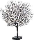 Lunartec Deko Baum: Moderner Lichterbaum mit 25 warmweien LEDs, 50 cm, schwa...