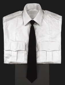 Corbata Police ClipOn Negro o Azul Marino Oscuro 18" o 20" Poliéster Hecha en EE. UU. - Imagen 1 de 1
