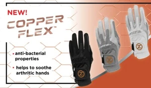 MEN'S ZERO FRICTION COPPERFLEX COPPER INFUSED GOLF GLOVE-ONE SIZE FITS ALL - Picture 1 of 4