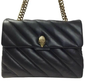Kurt Geiger London Large Soho Black Leather Convertible Shoulder Bag NWT - Picture 1 of 11
