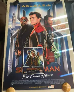 Spider-Man Far From Home Poster, S/N with COA, signed by 12 - Picture 1 of 23
