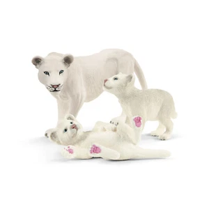 Schleich 42505 Lion mother with cubs figures Wild Life LIONS models animals toy - Picture 1 of 6