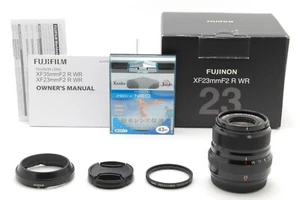【 TOP MINT in Box 】 Fujifilm Fujinon XF 23mm f/2 R WR Black Lens From JAPAN - Picture 1 of 8