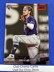 2022 #7 Josh Lowe Topps Stadium Club Baseball Red Foil Tampa Bay Rays