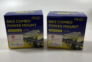 Multi Combo Phone & Power bank Bike Mount, 2 Pack- Black - Picture 1 of 9