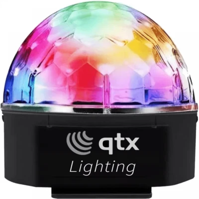 QTX Disco Dome Light Effect DJ Disco Party Lighting Parties Home Multi Colour - Image 1 of 4