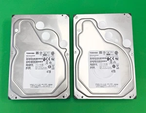{2X} *Wiped* Toshiba MG04AC400N 4TB 72K RPM SATA 3.5” Internal HD - Picture 1 of 4
