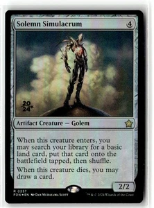 Foundations #257 Solemn Simulacrum (FDN) - Prerelease Cards (PRE) - Bild 1 von 2