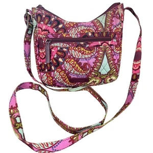 Vera Bradley Resort Medallion Paisley Quilted Crossbody Pink Purse Handbag - Picture 1 of 16