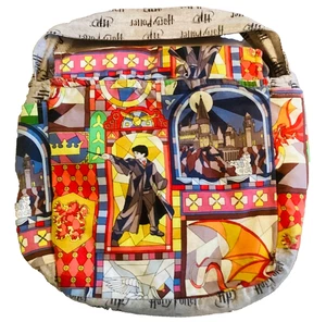 Handmade Harry Potter Stained Glass Print Cossbody Messenger Hogwarts Bag - Picture 1 of 3
