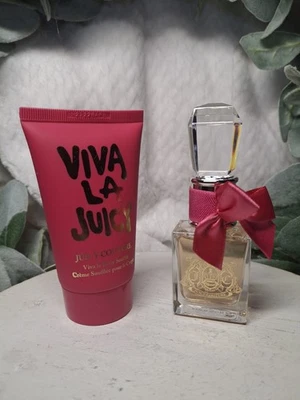 Новый Juicy Couture Viva La Juicy духи и тела суфле комплект 0,5 жидкой унции и 1,7 жидкой унции - Изображение 1 из 4
