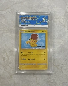 Pokémon TCG Ash's Pikachu Sun & Moon SM113 Promo Ace 7 - Bild 1 von 2