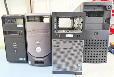 Joblot x4 Vintage Dell Tower PC Cases Optiplex 3010/Vostro/Dimension CASE ONLY - Image 1 of 4