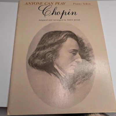 Chopin Piano Solos Sheet Music Book Anyone Can Play Dave Jessie Arranged F3 - Image 1 of 4