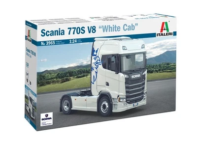 SCANIA 770 S V8 "WHITE CAB" -  ITALERI 1/24 PLASTIC KIT - Photo 1/2