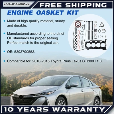 Juego completo de pernos de cabeza para Toyota Prius Lexus Ct200H 1.8 2Zrfxe 2010-2015 Foto 1 de 4