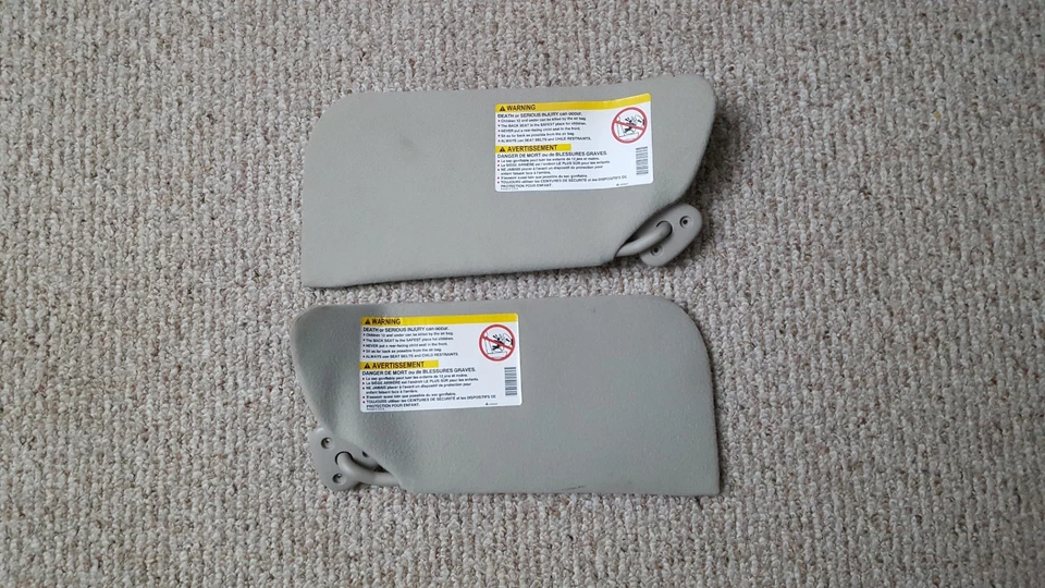 95-05 Chevy Cavalier Pontiac Sunfire Sunvisor Sun Visor Shade Set Grey - Image 1 of 3