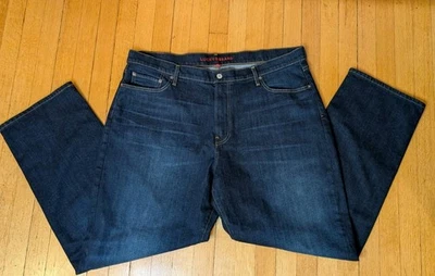 Lucky Brand Jeans 181 Relaxed Fit Mens 42x32 Blue Dark Wash Denim NEW NWOT  - Image 1 of 4