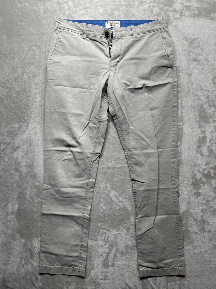 Original Penguin Tech Knit Chino Pants Men's Size 33x32 Gray Pockets Flat Front - Image 1 of 3